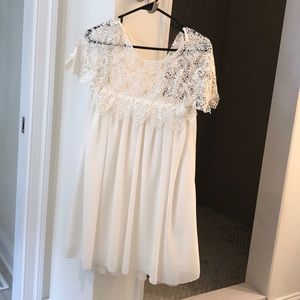 White lace dress